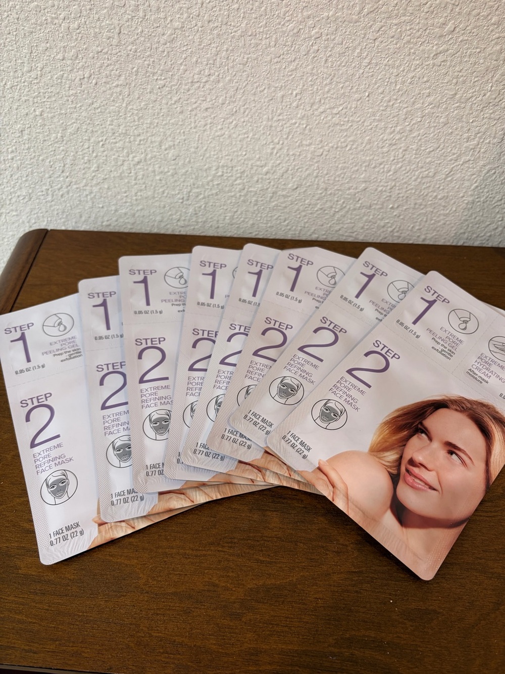 8-Pack Beauty 360 3-Step Pore Refining Facial Masks